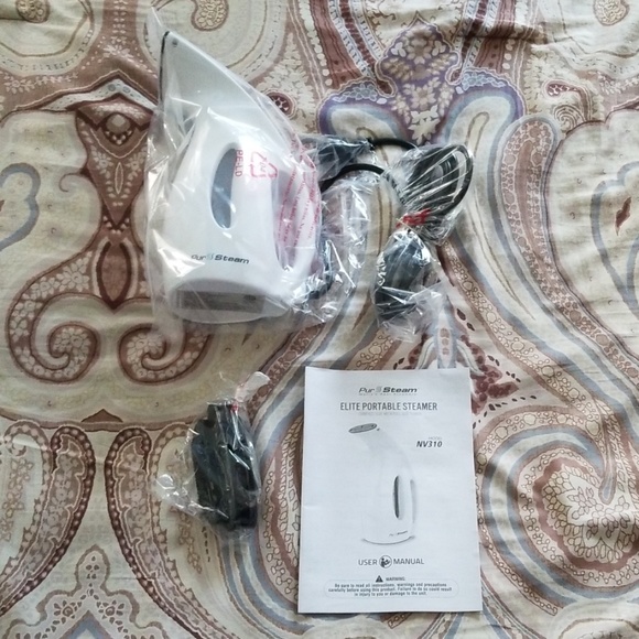 NWT PurSteam Portable Steamer/Lint +Fabric Brushes - Picture 6 of 7